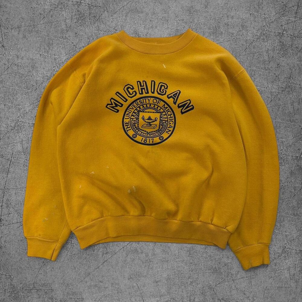 80s Russell Athletic Michigan University Crewneck
